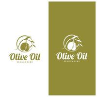 olive logo olive oil simple design design vector