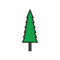 simple pine or fir tree logo pine house evergreen.for pine forest adventurers camping nature badges and business. vector