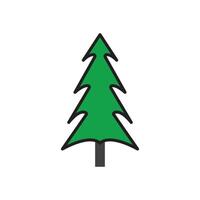 sencillo pino o abeto árbol logo pino casa evergreen.para pino bosque aventureros cámping naturaleza insignias y negocio. vector