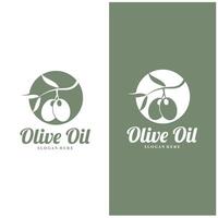 olive logo olive oil simple design design vector