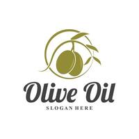 olive logo olive oil simple design design vector