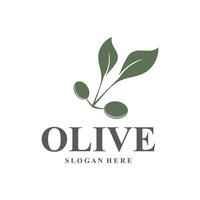 olive logo olive oil simple design design vector