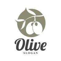 olive logo olive oil simple design design vector