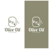 olive logo olive oil simple design design vector