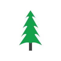 simple pine or fir tree logo pine house evergreen.for pine forest adventurers camping nature badges and business. vector