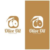 olive logo olive oil simple design design vector