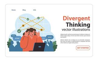 Navigating complex decisions. Flat illustration vector