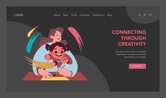 Creative bonding concept. illustration vector