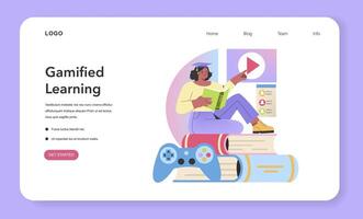 Gamified Learning concept. illustration. vector