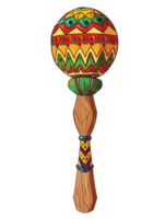 colorful mexican maracas png