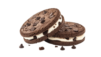 Cookies and Cream on Transparent Background, Format png