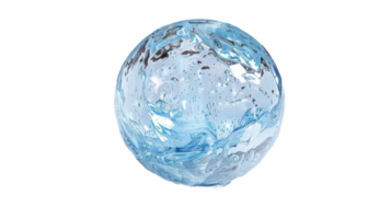 cristal vidro bolha em transparente fundo, formato png