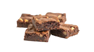 Sombrio Brownie em transparente fundo, formato png