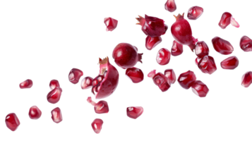 Pomegranate Seeds on Transparent Background, Format png