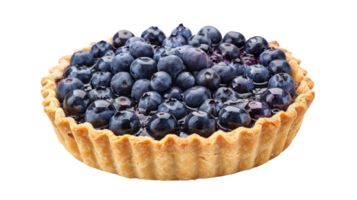 Blaubeere Torte mit Mandel auf transparent Hintergrund, Format png