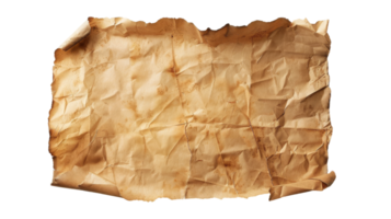 Torn Paper Sheet on Transparent Background, Format png