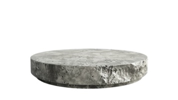 Isolated Stone Podium for Product Display on Transparent Background, Format png