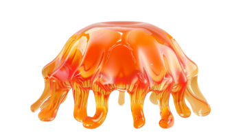 Jelly in Front View on Transparent Background, Format png