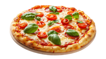 margherita Pizza sur transparent arrière-plan, format png