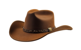 genuino vaquero sombrero en transparente antecedentes png