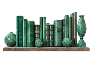 Transforming Bookshelves with Style on Transparent Background png