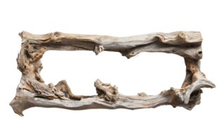 Driftwood Mirror Frame on Transparent Background png