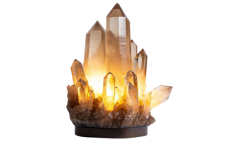 Quarz Tabelle Lampe auf transparent Hintergrund png