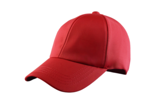 Red Baseball Cap Style on Transparent Background png