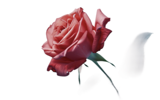 rosa vermelha em fundo transparente png