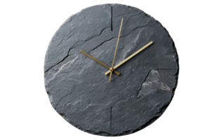 Slate Wall Clock on Transparent Background png