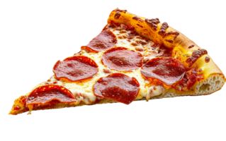 The Allure of Pepperoni Pizza on Transparent Background png