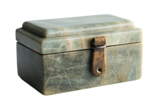 Soapstone Jewelry Box on Transparent Background png