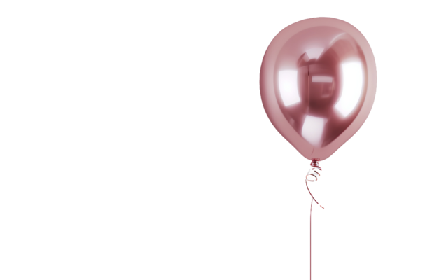 Rose Gold Balloons PNGs for Free Download