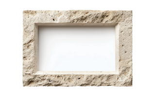 Limestone Frame on Transparent Background png