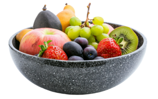 Granite Fruit Bowl on Transparent Background png