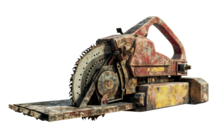 Concrete Saw on White on Transparent Background png