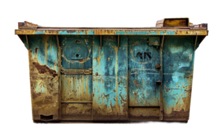 Rustic Dumpster on Transparent Background png