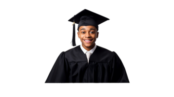 Black Man Scholar On Transparent Background png