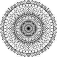 Geometrical figure from Sacred Geometry elements. Illustration. vector
