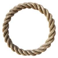 3D Rendering of a Brown Rope on Transparent Background png