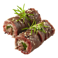 3D Rendering of a Flank Steak on Transparent Background png