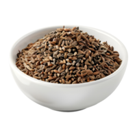 3D Rendering of a Dry Spices in a Bowl Grinded on Transparent Background png