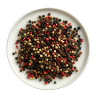 3D Rendering of a Dry Spices in a Plate on Transparent Background png