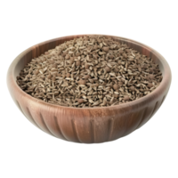 3D Rendering of a Dry Spices in a Bowl Grinded on Transparent Background png