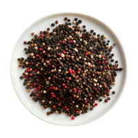 3D Rendering of a Dry Spices in a Plate on Transparent Background png