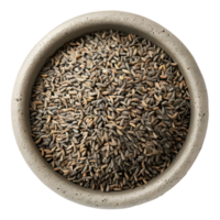 3D Rendering of a Dry Spices in a Bowl Grinded on Transparent Background png