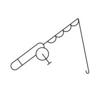 Fishing rod icon. Fishing tool. vector