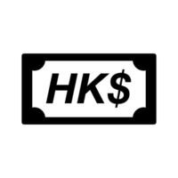 hong kong dólar icono. vector