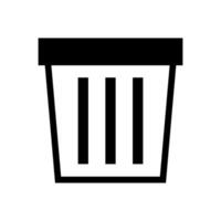 Trash can icon. Delete icon. Web UI symbol. vector