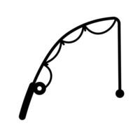 Fishing rod icon. Fishing tackle. Fishing. vector